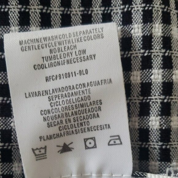 Vintage 90s Lisa Jo Plaid Layered Short Sleeve Dress Size 11/12 Academia Office - Picture 4 of 10